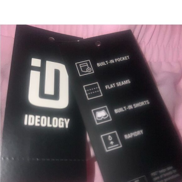 ID Ideology Women's Drawstring Running Shorts- Pink Shorts Heart Pink Size 2XL - Picture 8 of 13